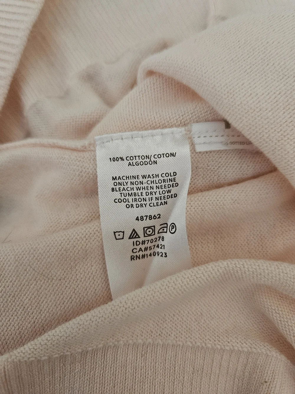 LOFT Light Pink Button-Up Crewneck Cardigan